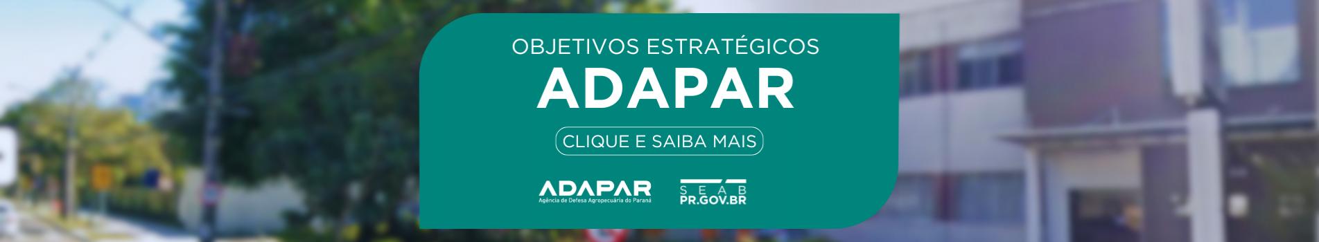 Objetivos estratégicos da Adapar